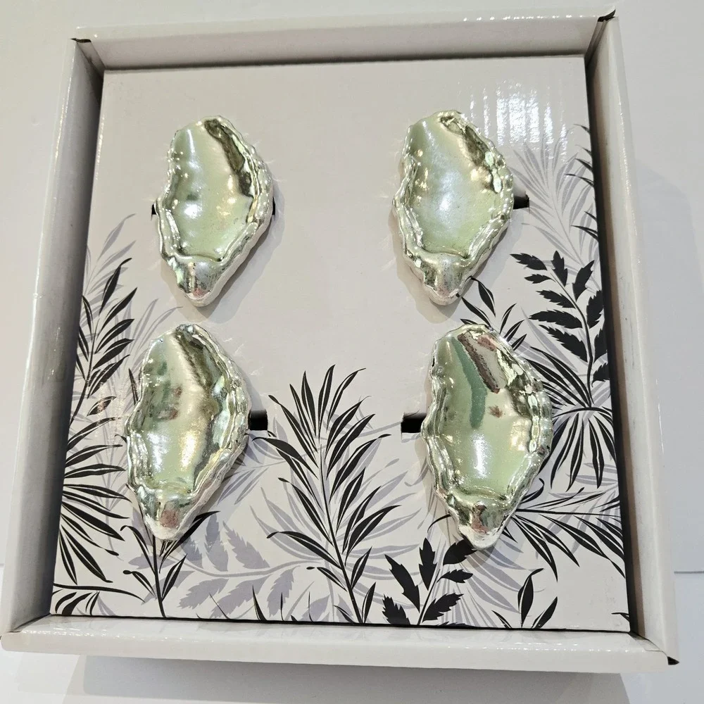 4 The ROUX Collection Elegant Oyster Rings Set Of Four Napkin Holders Lot